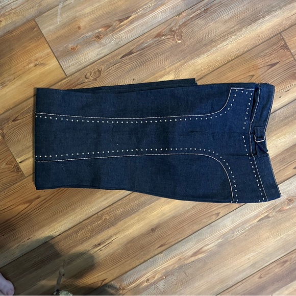 Vintage High Waisted 60's Flair Jeans - Picture 3 of 10